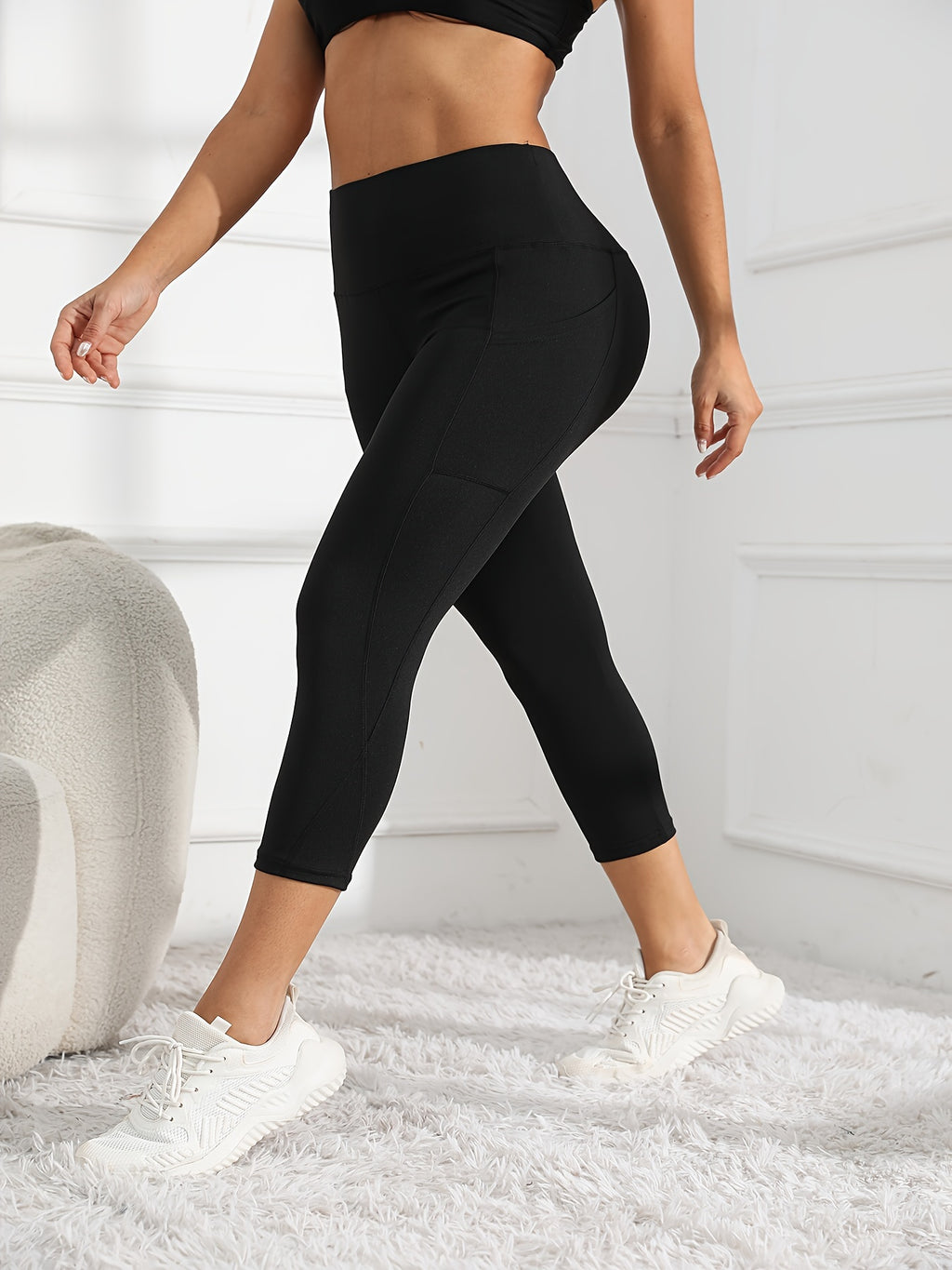 Leggings de entrenamiento de pierna de talle alto 7/8