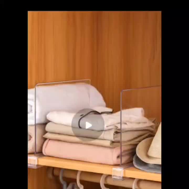 4 separadores acrilicos para armario.