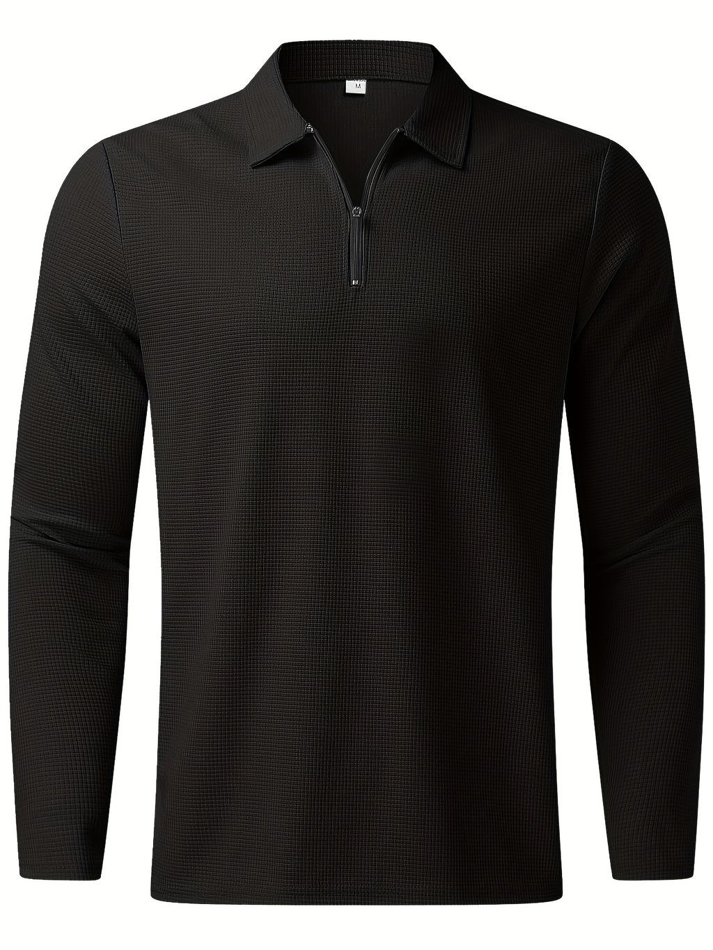 2Pcs Men's Waffle Pattern Outfits, Casual V Neck Long Sleeve Pullover Sweatshirt And Drawstring Sweatpants Joggers Set For Spring Fall