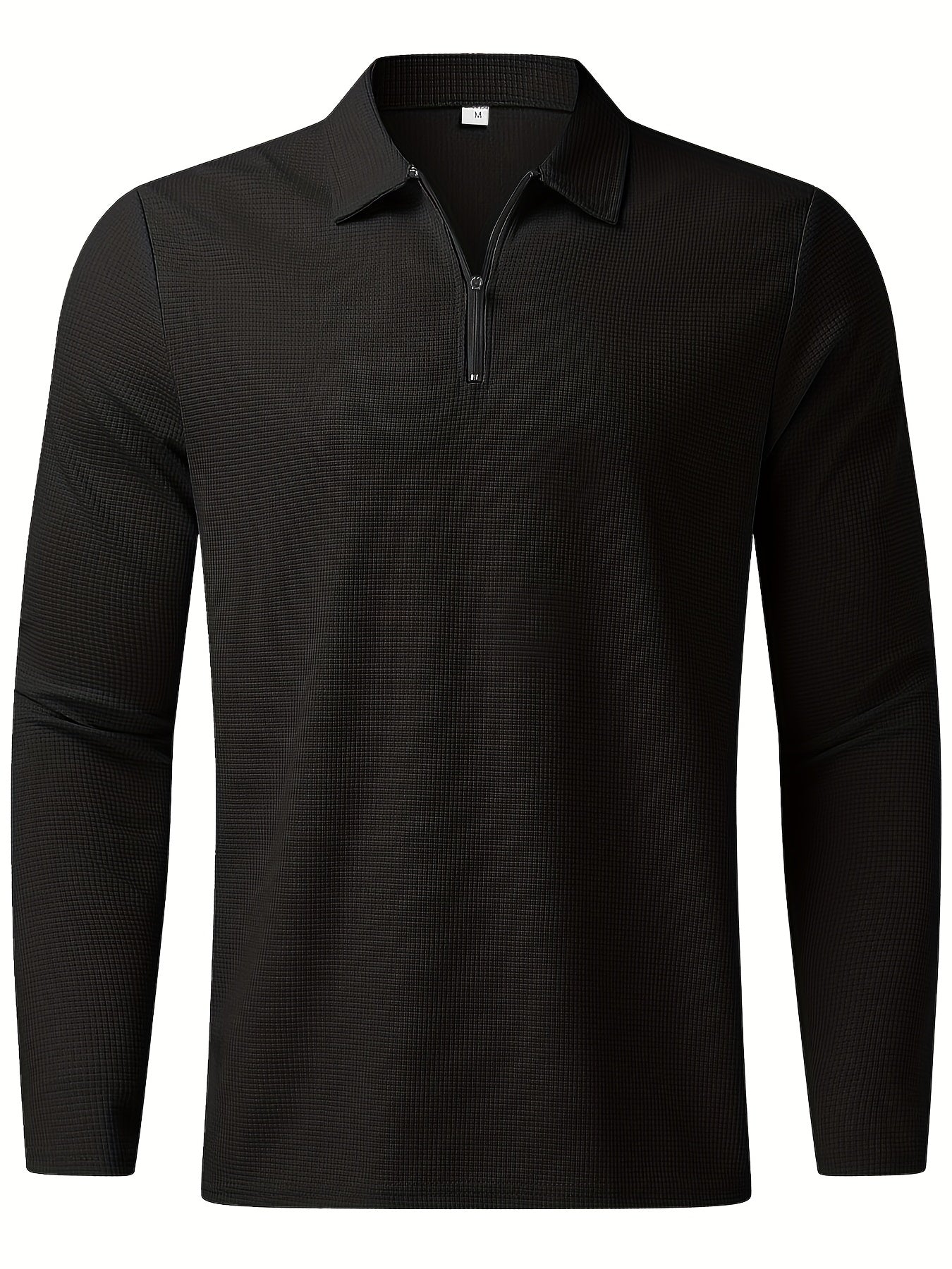 2Pcs Men's Waffle Pattern Outfits, Casual V Neck Long Sleeve Pullover Sweatshirt And Drawstring Sweatpants Joggers Set For Spring Fall