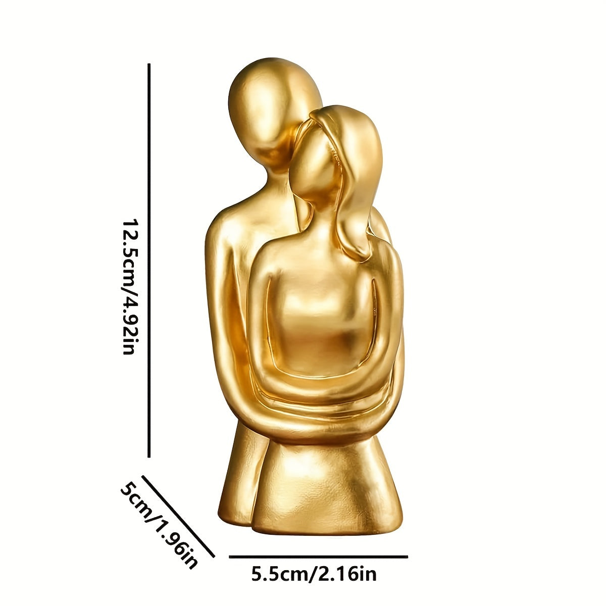 1 pieza de decoración artística de pareja abrazándose,