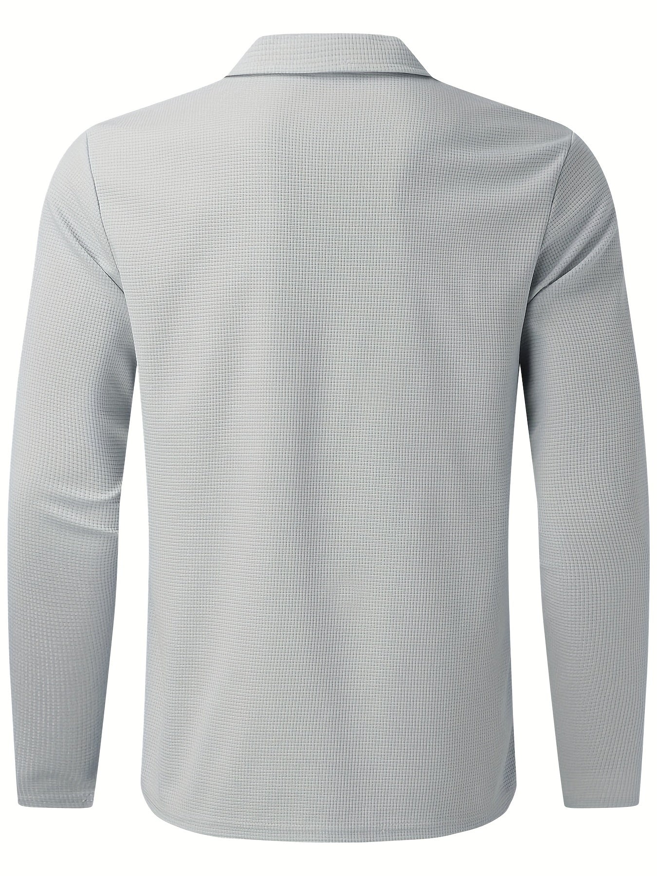 2Pcs Men's Waffle Pattern Outfits, Casual V Neck Long Sleeve Pullover Sweatshirt And Drawstring Sweatpants Joggers Set For Spring Fall