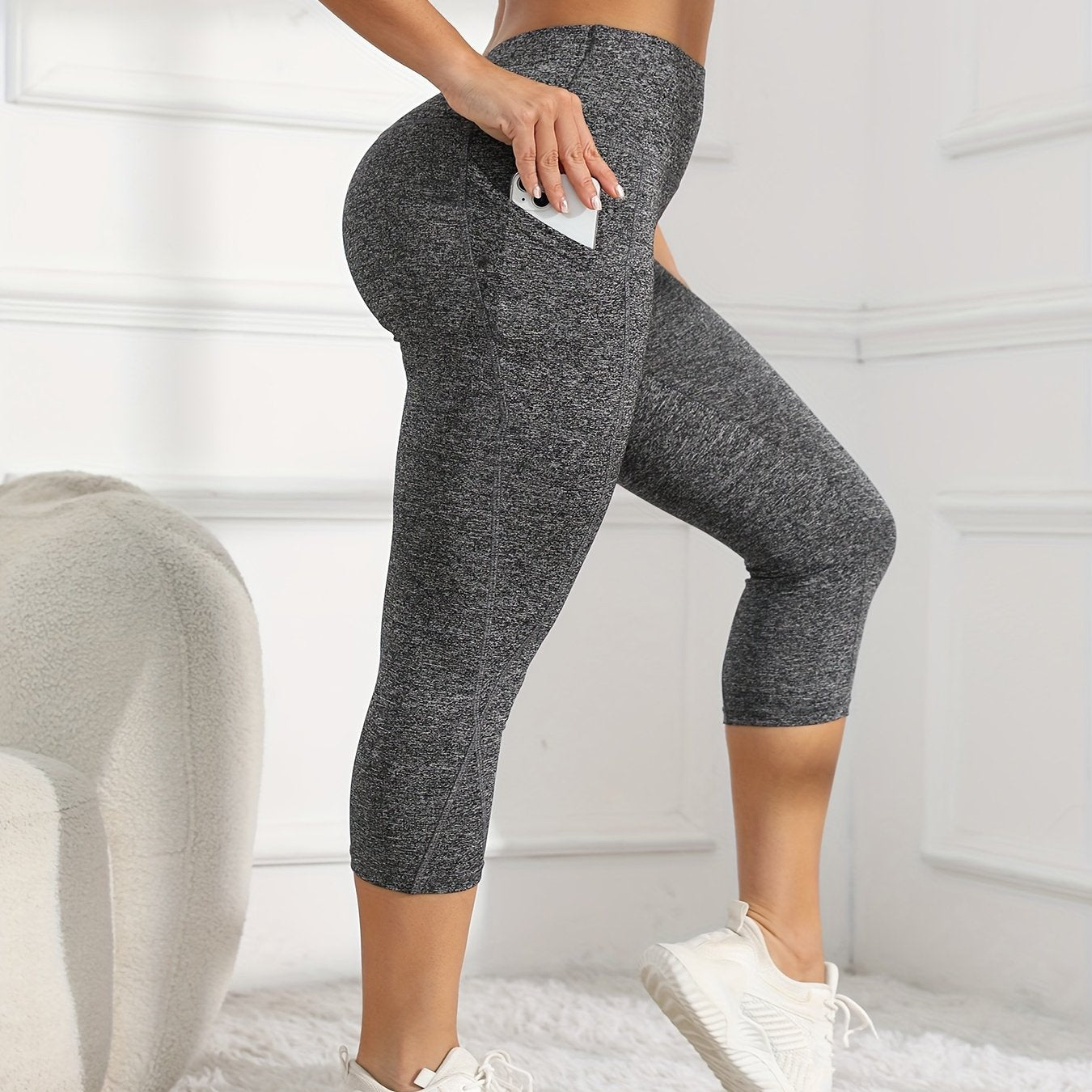 Leggings de entrenamiento de pierna de talle alto 7/8