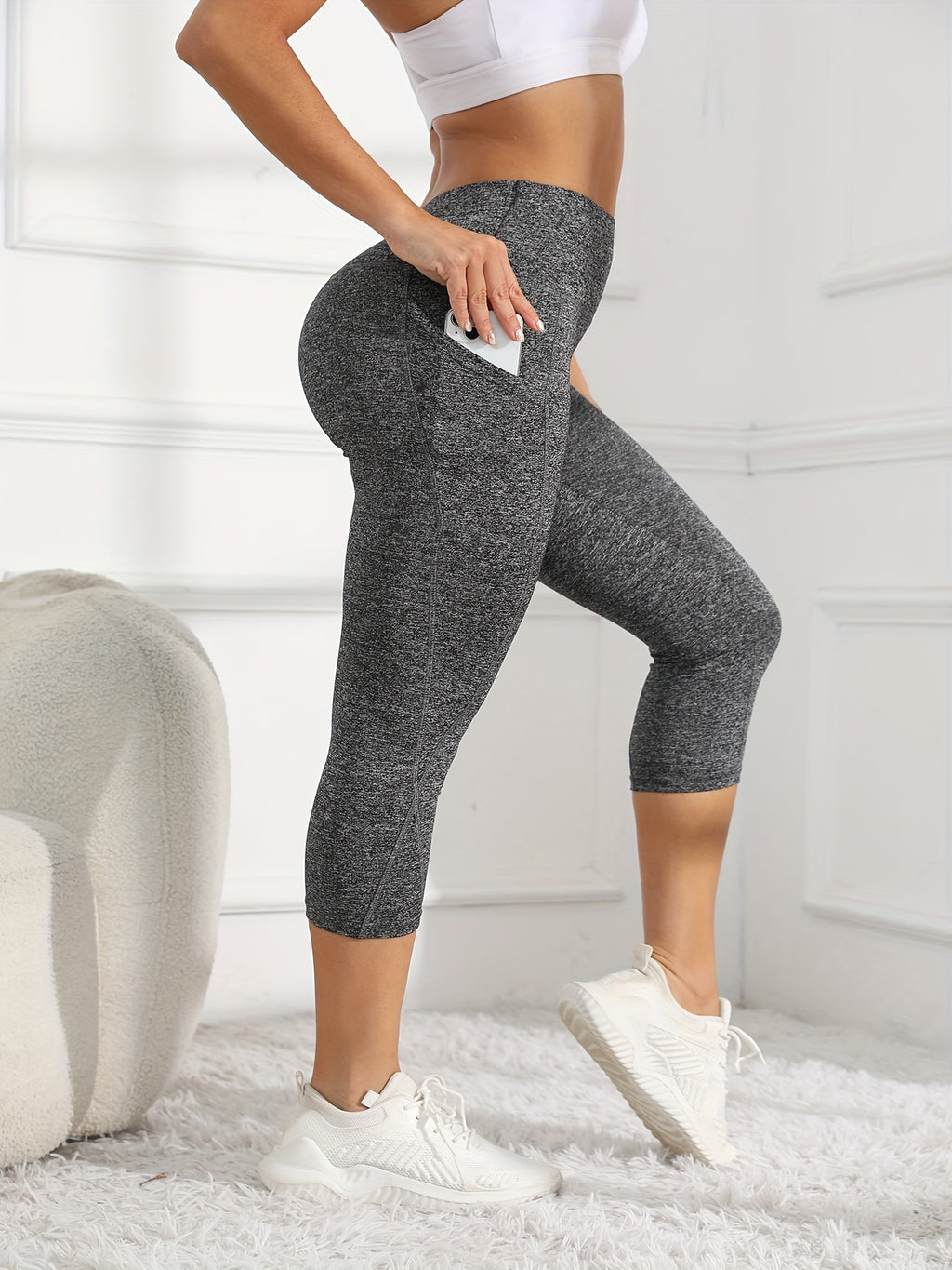 Leggings de entrenamiento de pierna de talle alto 7/8