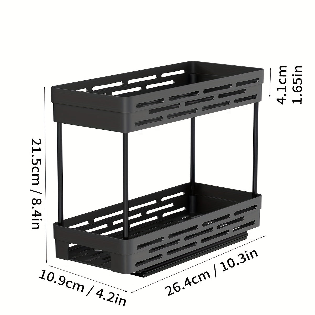 Organizador extraíble de 1 pieza, estante de almacenamiento de artículos.