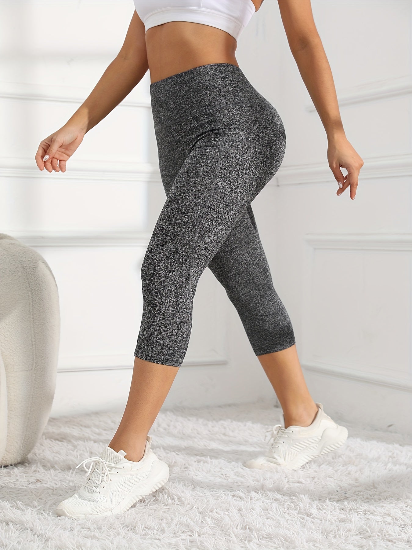 Leggings de entrenamiento de pierna de talle alto 7/8