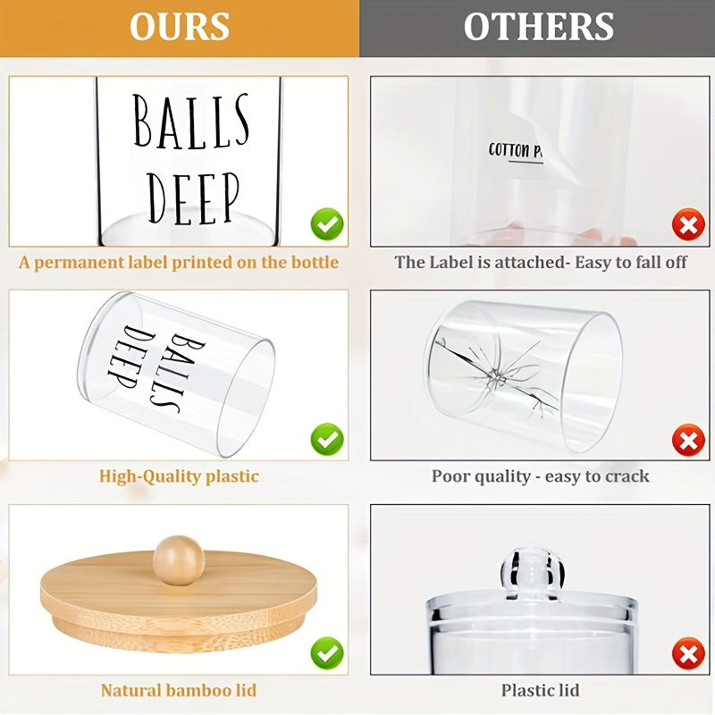 Conjunto organizador de baño, super elegantes para para bolas de algodon.