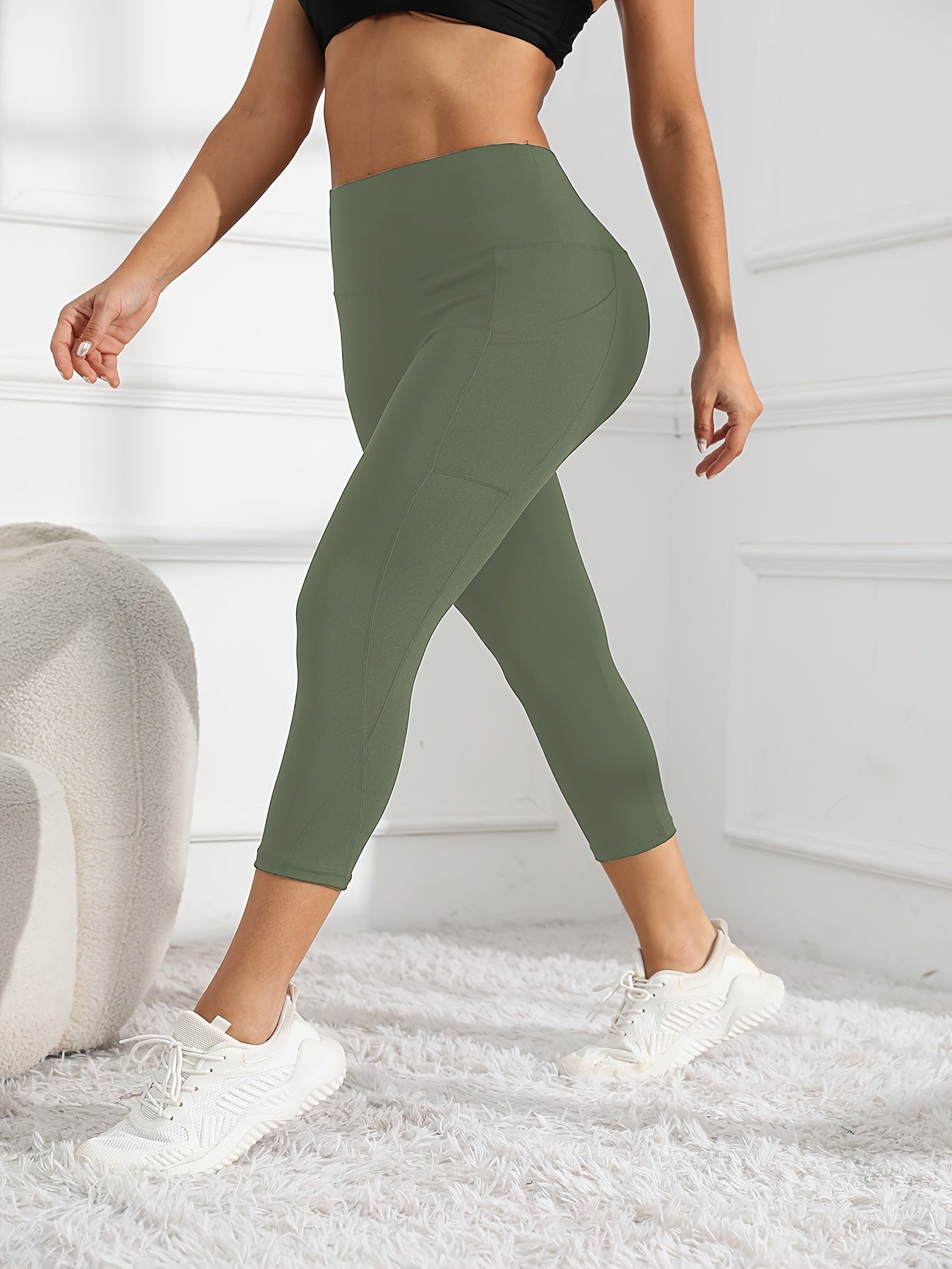 Leggings de entrenamiento de pierna de talle alto 7/8