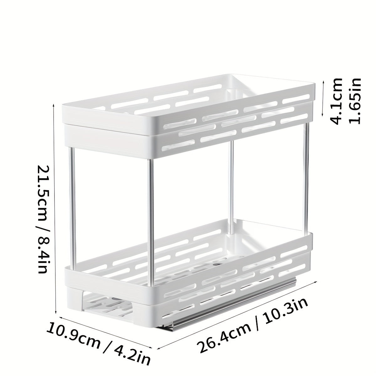 Organizador extraíble de 1 pieza, estante de almacenamiento de artículos.